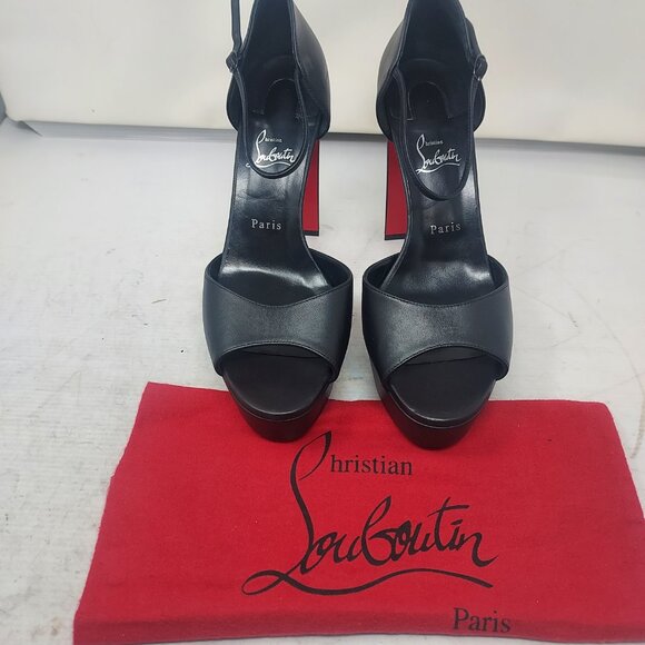 Christian Louboutin Black Sandaloo Platform Sandal - Picture 6 of 14